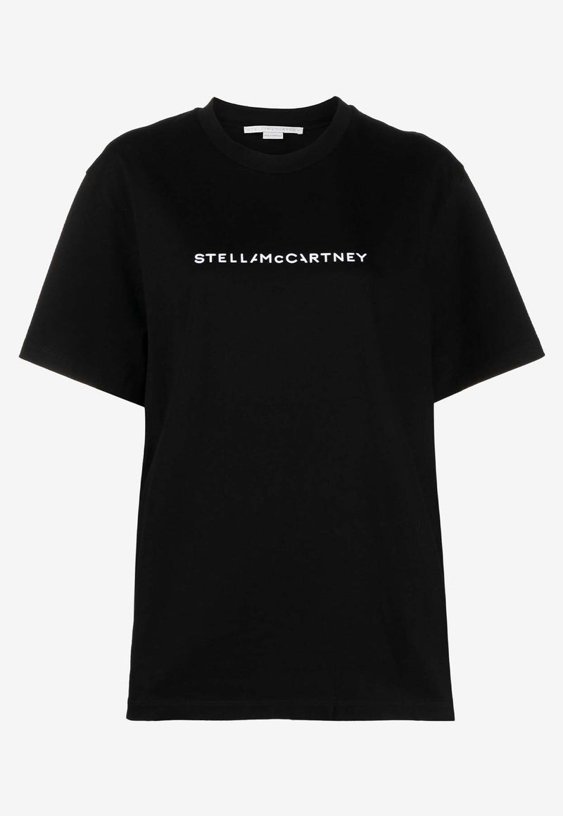 Stella McCartney Oversized Logo T-shirt Black 6J01583SPY48_1000