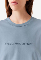 Stella McCartney Logo Print Crewneck T-shirt Blue 6J01583SPY48_4700