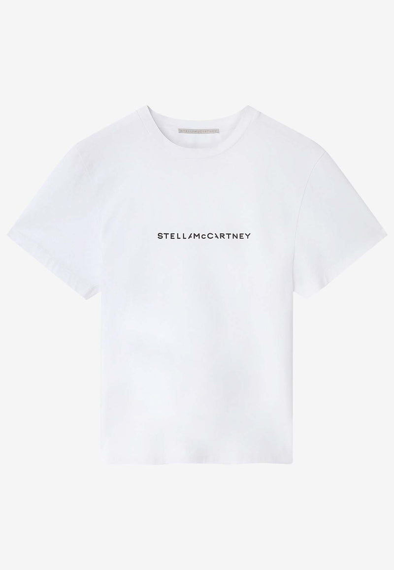 Stella McCartney Logo Print Crewneck T-shirt White 6J01583SPY48_9000