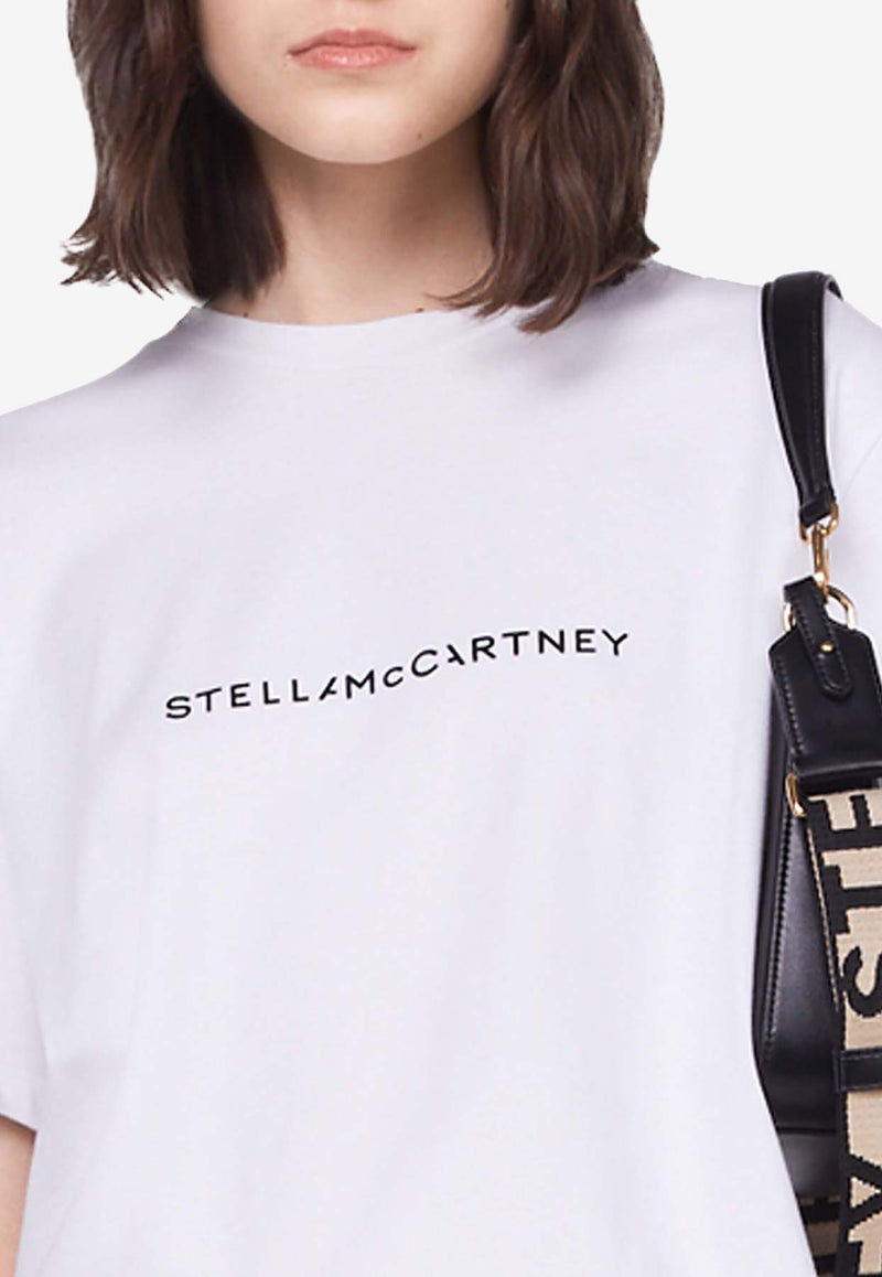 Stella McCartney Logo Print Crewneck T-shirt White 6J01583SPY48_9000