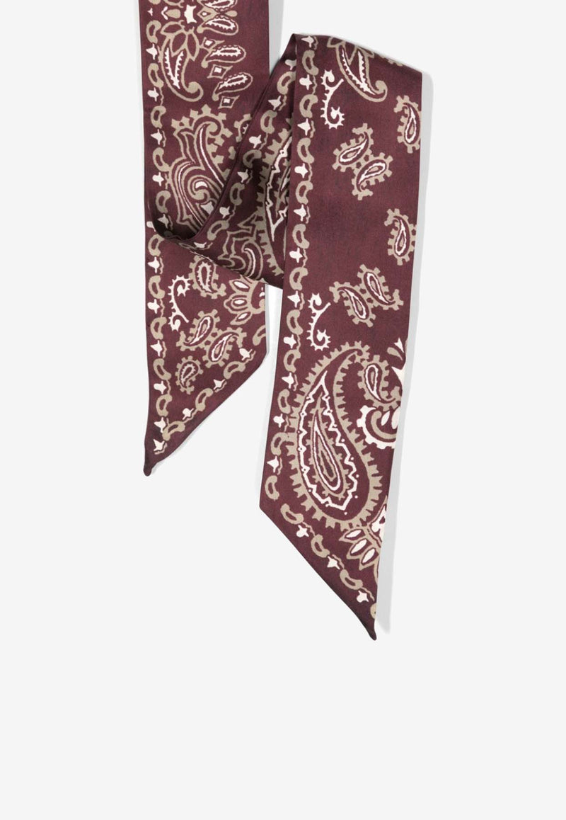 Golden Goose DB Paisley Print Silk Scarf  Red GUP01849P001759_40233