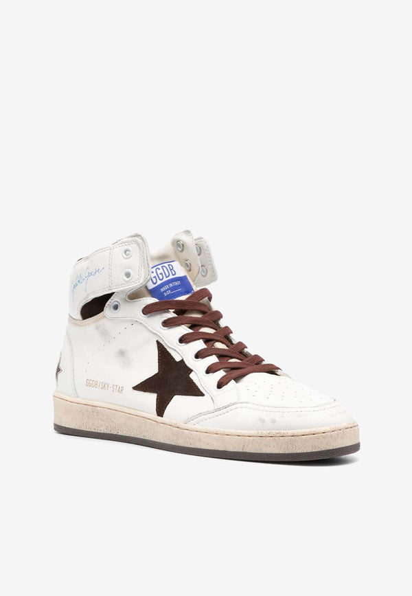 Golden Goose DB Sky-Star High-Top Sneakers White GMF00230F004005_11362