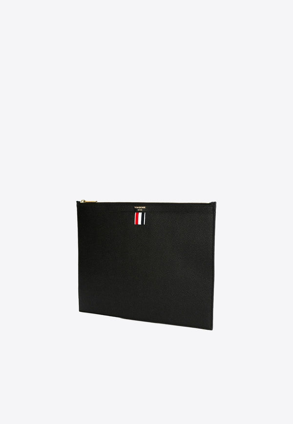 Thom Browne Medium Leather Document Holder Black MAC021L00198_001