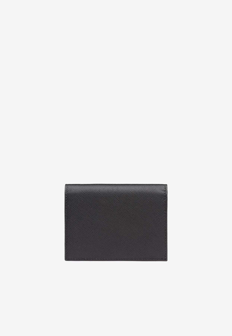 Prada Small Saffiano Leather Wallet Black 1MV204QWA_F0002