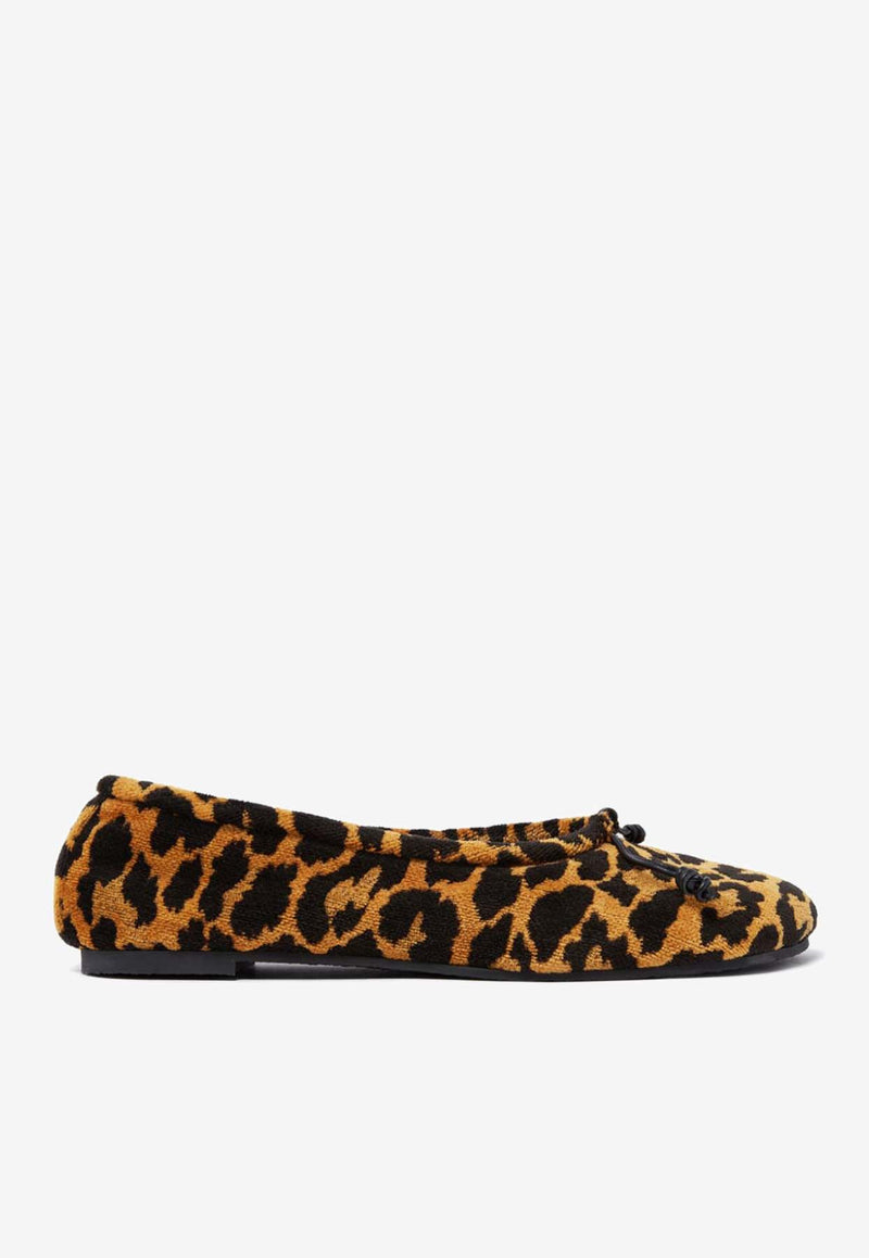 Stella McCartney Ryder Leopard Print Ballet Flats Brown 810518AFACV0_2008