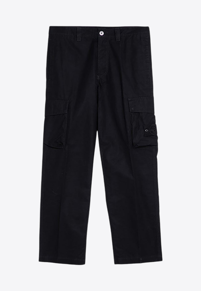 Stone Island Essential Straight Cargo Pants Black 8115311F1/P_STONE-V0029