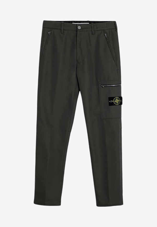 Stone Island Logo Patch Cargo Pants Green 811532503/P_STONE-V0059