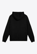 Stone Island Logo Patch Hooded Sweatshirt Black 811560820/P_STONE-V0029