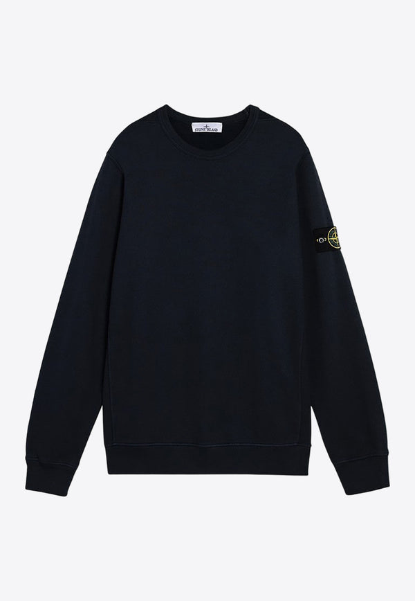 Stone Island Logo Patch Crewneck Sweatshirt Blue 811562420/P_STONE-V0020