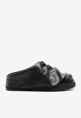 The Attico Mini Robin Sabot Flat Mules Black 250WSH00855_100