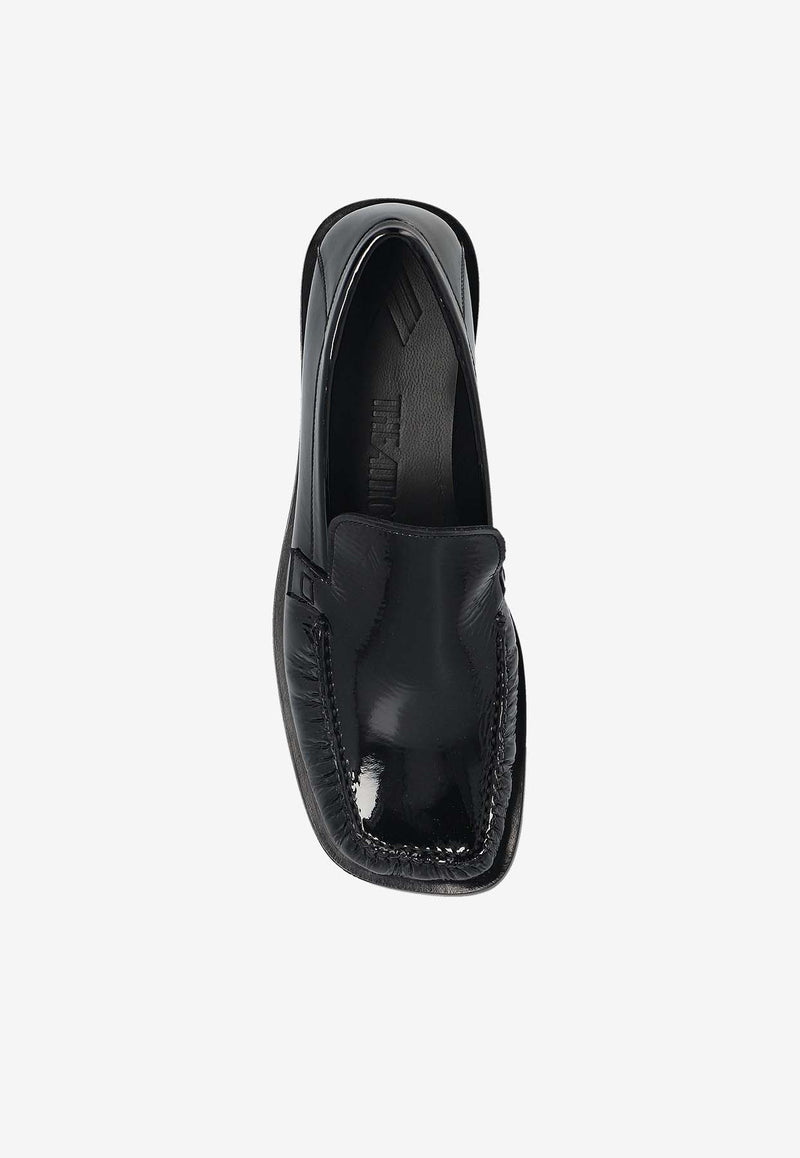 The Attico Charles Leather Loafers Black 250WSH00856_100