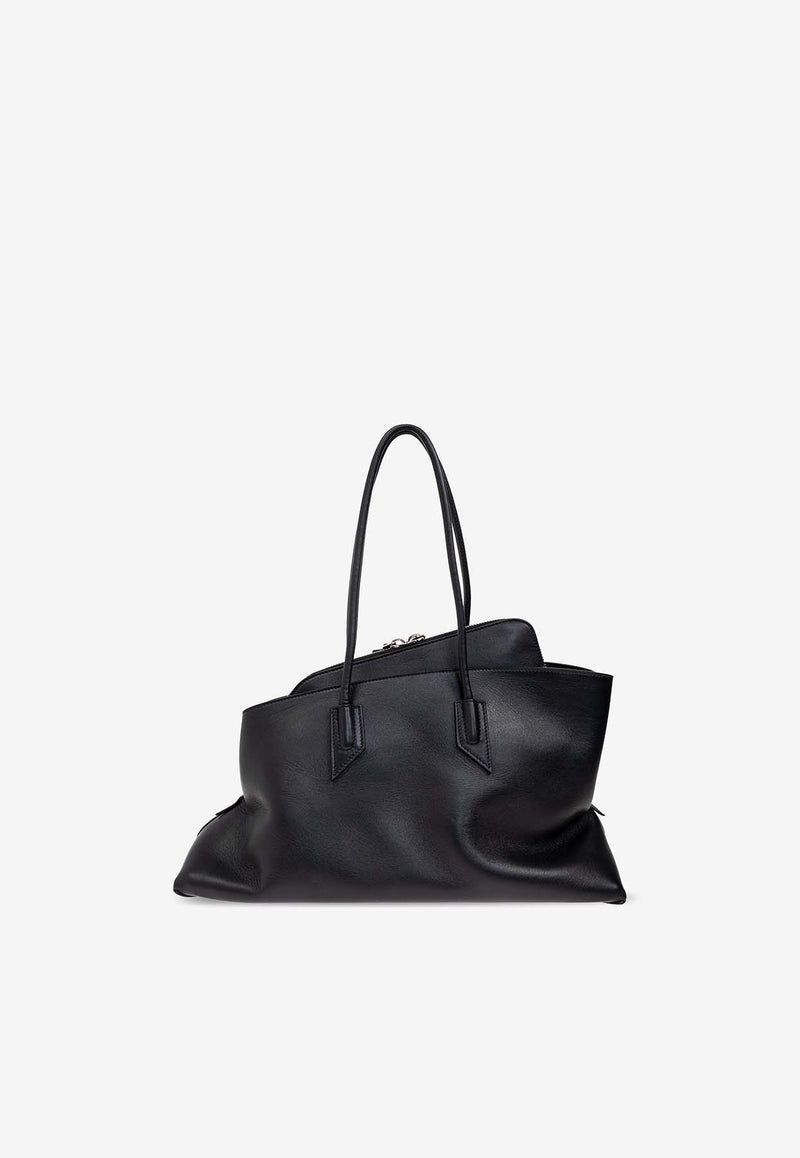 The Attico Medium La Passeggiata Tote Bag Black 250WAH00054_100