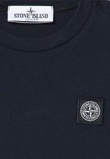 Stone Island Junior Boys Logo Patch T-shirt Navy 811620147/P_STONE-V0020