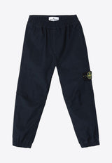 Stone Island Junior Boys Compass Patch Track Pants Blue 8116305-C14/P_STONE-V0020