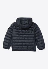 Stone Island Junior Boys Compass Patch Down Jacket Navy 811641124/P_STONE-V0020