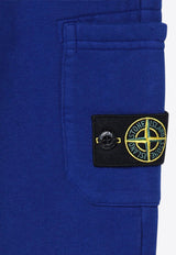 Stone Island Junior Boys Compass Patch Track Pants Blue 8116615-C20/P_STONE-V0022