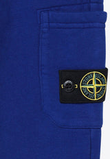 Stone Island Junior Boys Logo Patch Track Pants Blue 8116615-D20/P_STONE-V0022