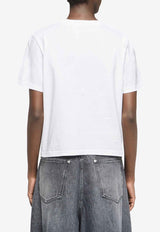 JW Anderson Anchor Embroidered T-shirt White JT0259PG1715_001