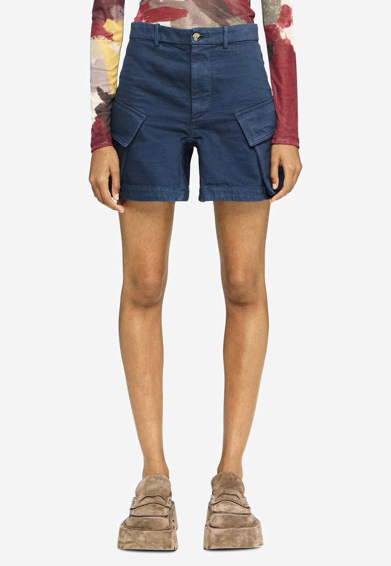 JW Anderson Cargo Twill Shorts Indigo SR0117PG1730_770