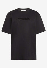 JW Anderson Logo Embroidered Crewneck T-shirt Black JT0282PG1510_999