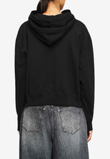 JW Anderson Anchor Embroidered Hooded Sweatshirt Black JW0216PG1719_999