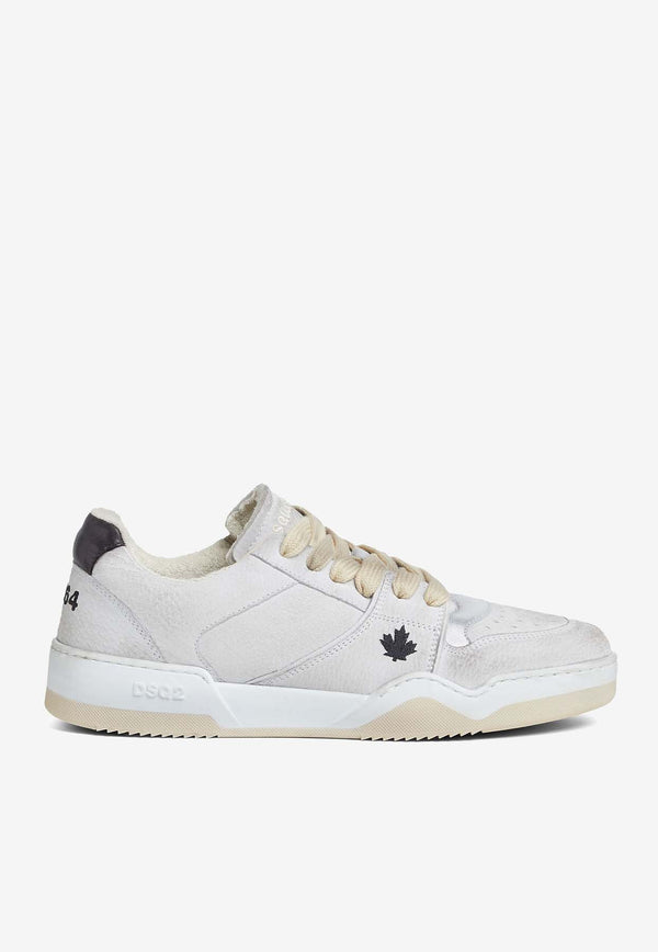 Dsquared2 Spiker Leather Sneakers White SNM040223808190_M4041