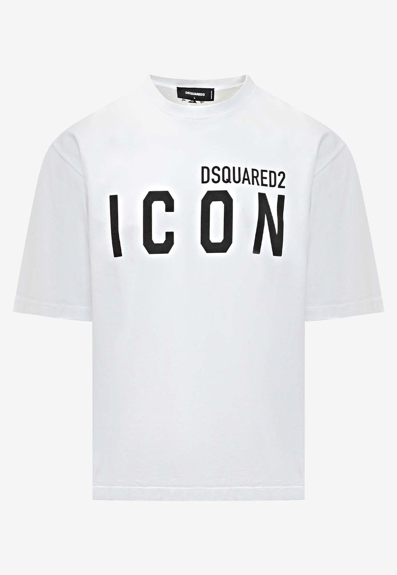 Dsquared2 Be Icon Crewneck T-shirt White S79GC0080D20020_100