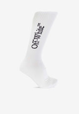 Off-White Logo Ribbed Socks White OMRA08JC99KNI001_0110