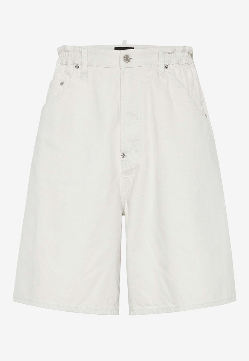 Dsquared2 Icon Denim Shorts Off-white S79MU0073D30013_729