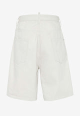 Dsquared2 Icon Denim Shorts Off-white S79MU0073D30013_729