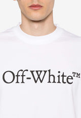 Off-White Big Bookish Skate Crewneck T-shirt White OMAA120C99JER008_0110