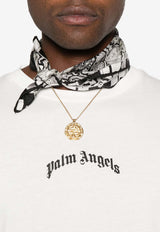 Palm Angels Curved Logo Crewneck T-shirt White PMAA089S25JER004_0310