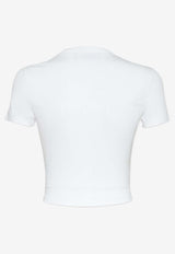 Dsquared2 Signature Icon Cropped T-shirt White S80GC0080D20033_100