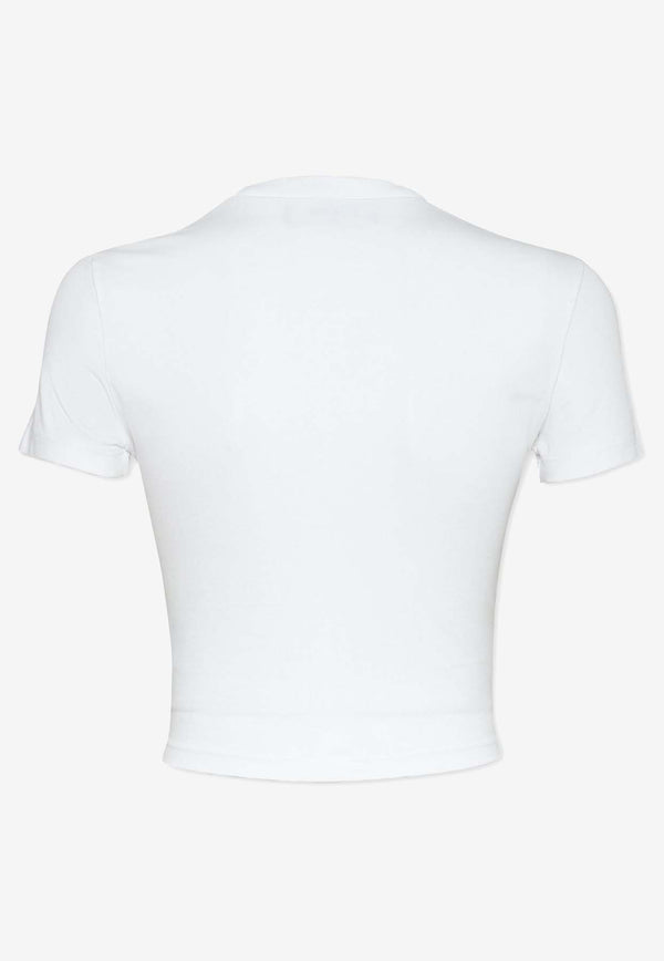 Dsquared2 Signature Icon Cropped T-shirt White S80GC0080D20033_100