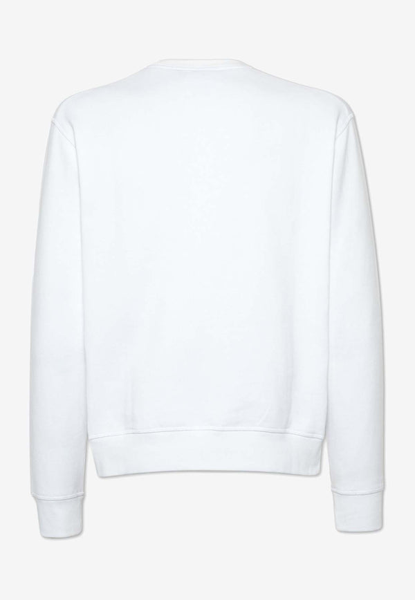 Dsquared2 Velvet Logo Sweatshirt White S74GU0849S25516_100