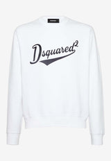 Dsquared2 Velvet Logo Sweatshirt White S74GU0849S25516_100