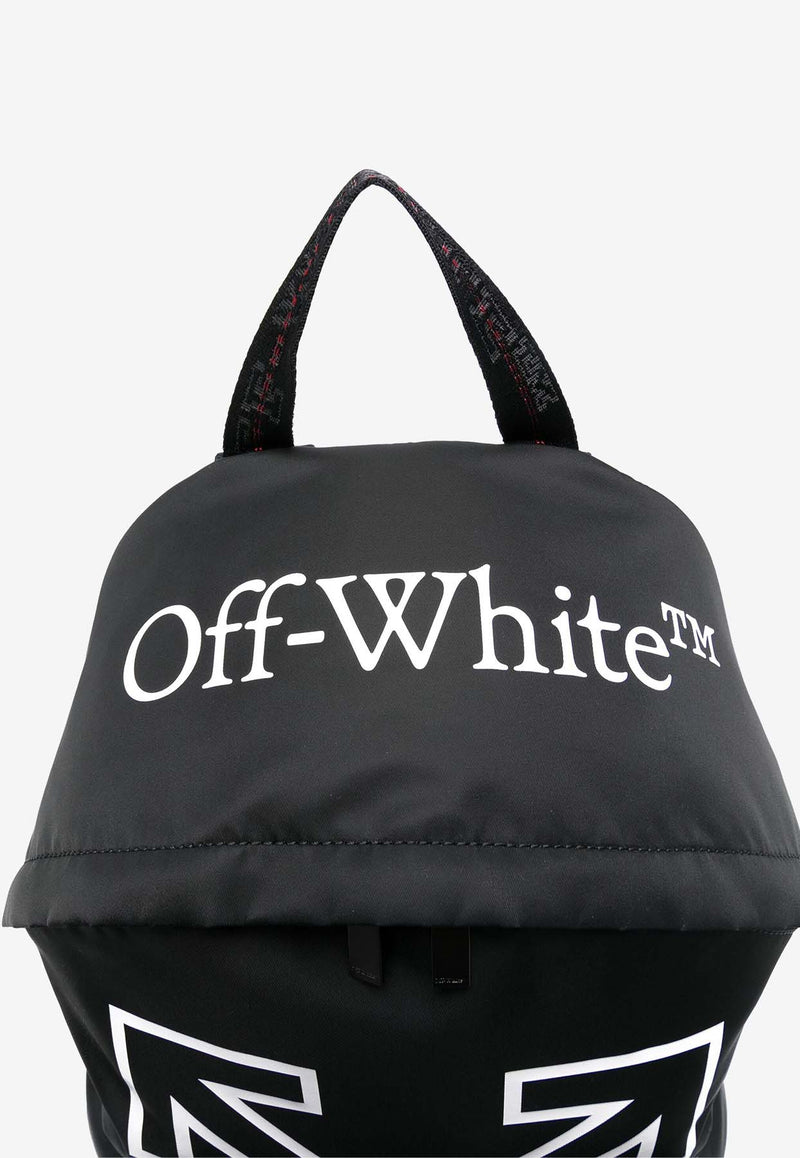 Off-White Heritage Logo Print Backpack Black OMNB123C99FAB001_1001