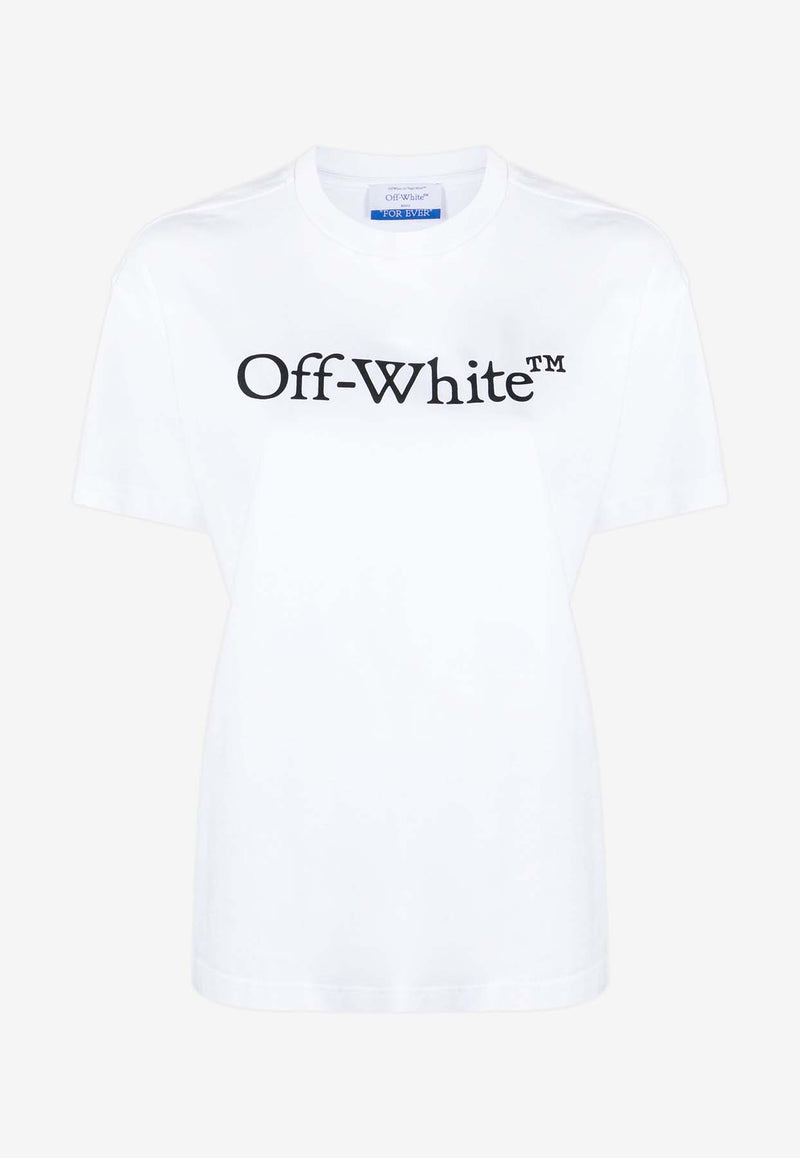 Off-White Bookish Big Logo T-shirt White OWAA089C99JER003_0110