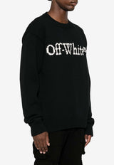 Off-White Intarsia Knit Logo Sweater Black OMHE167C99KNI001_1001