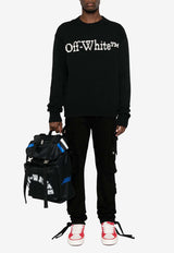 Off-White Intarsia Knit Logo Sweater Black OMHE167C99KNI001_1001