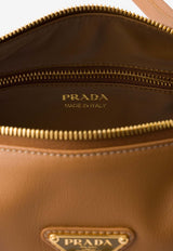 Prada Medium Triangle Logo Leather Shoulder Bag Caramel 1BB127VODO2CYS_F03BH