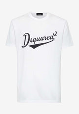 Dsquared2 Velvet Logo T-shirt White S74GD1394D20020_100