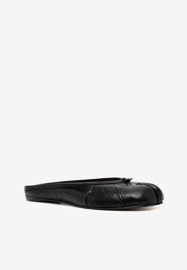 Maison Margiela Tabi Calf Leather Flat Mules Black S39WZ0105P6378_T8013