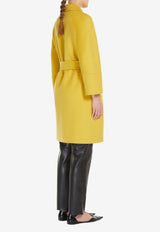 Max Mara Arona Double-Faced Wool Coat Yellow 2519011101600ARONA_20