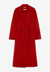 S Max Mara Livia Wool Wrap Coat Red 2519011011600LIVIA_79