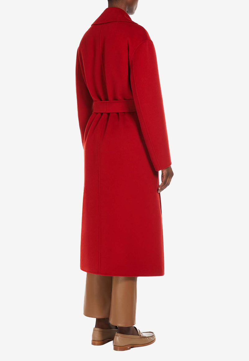 S Max Mara Livia Wool Wrap Coat Red 2519011011600LIVIA_79