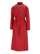 S Max Mara Livia Wool Wrap Coat Red 2519011011600LIVIA_79