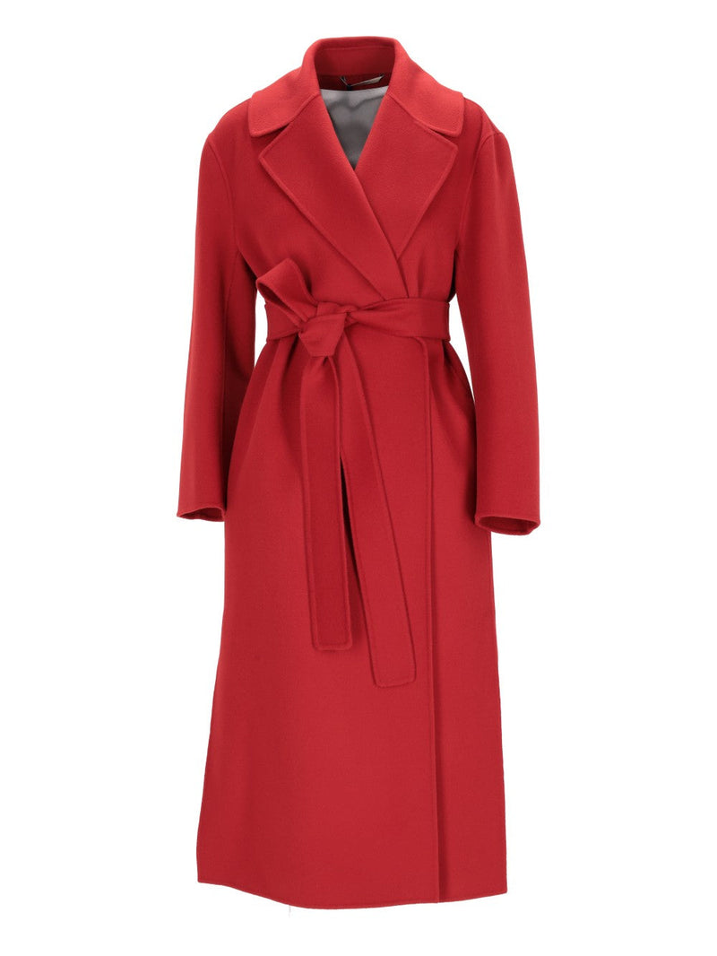 S Max Mara Livia Wool Wrap Coat Red 2519011011600LIVIA_79