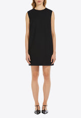 Max Mara Fiuggi Wool Sleeveless Mini Dress Black 2511221081600FIUGGI_003