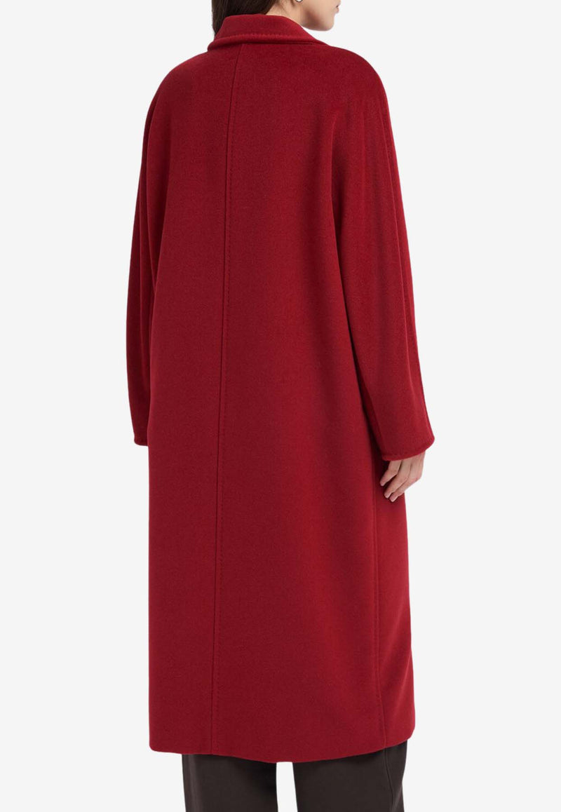 Max Mara Ticino Double-Breasted Coat Red 2511011021600TICINO_011